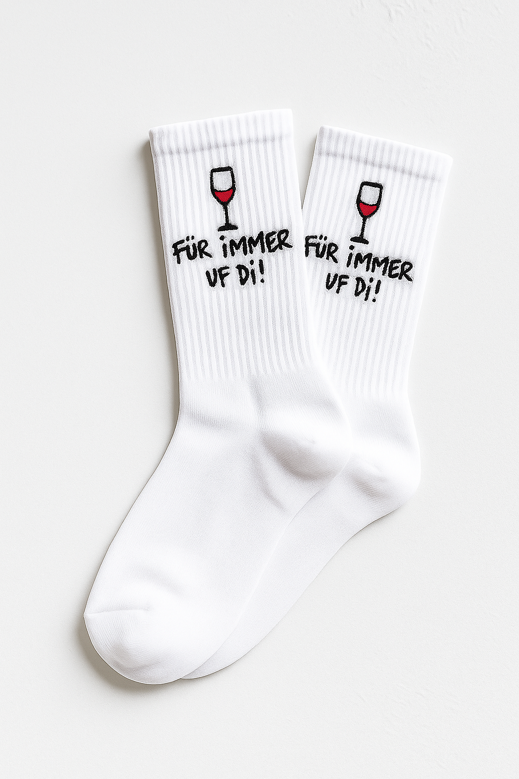 Socken | weiss | "Für immer uf di"
