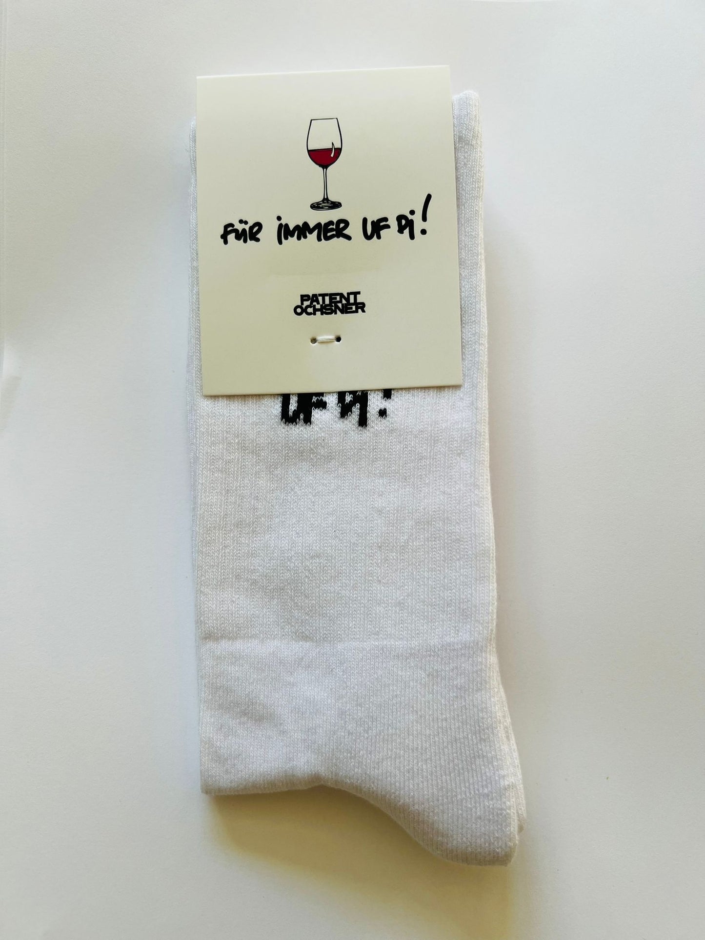 Socken | weiss | "Für immer uf di"