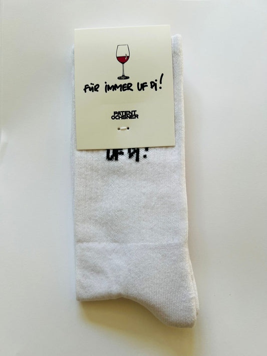 Socken | weiss | "Für immer uf di"